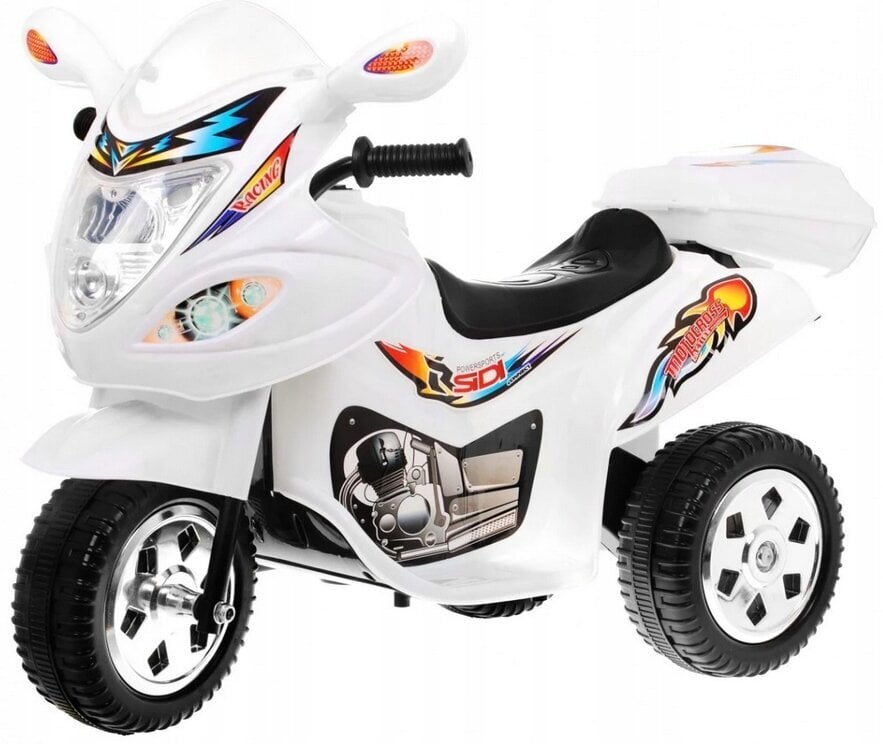Vienvietis vaikiškas elektrinis motociklas Yamaha, baltas kaina ir informacija | Elektromobiliai vaikams | pigu.lt