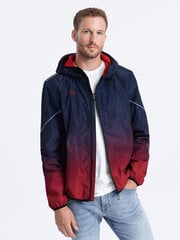 Мужская спортивная куртка со светоотражателями - темно-синий с красным V3 OM-JANP-0105 123499-7 цена и информация | Мужские куртки | pigu.lt