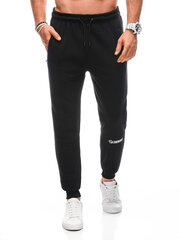 Мужские спортивные штаны P1409 - черные 123491-7 цена и информация | Мужская спортивная одежда | pigu.lt