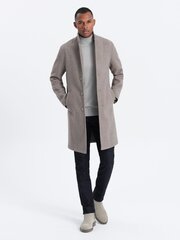 Легкое мужское однобортное пальто - светло-коричневый V4 OM-COWC-0104 123381-7 цена и информация | Мужские пальто | pigu.lt
