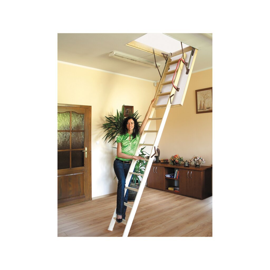 Mediniai palėpės laiptai Extra 4IQ 120 x 60 cm kaina ir informacija | Laiptai | pigu.lt