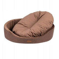 Овальный лежак для собак Amiplay Siena, разные размеры, коричневый цена и информация | Лежаки, домики | pigu.lt