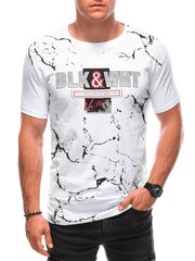 Marškinėliai vyrams Edoti S1915, balti kaina ir informacija | Vyriški marškinėliai | pigu.lt