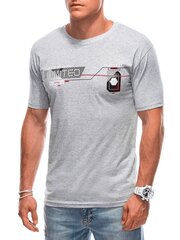Мужская футболка S1912 - серая 123342-7 цена и информация | Футболка мужская | pigu.lt