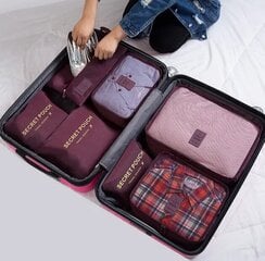 Комплект из 6 органайзеров для чемоданов цена и информация | Чемоданы, дорожные сумки  | pigu.lt