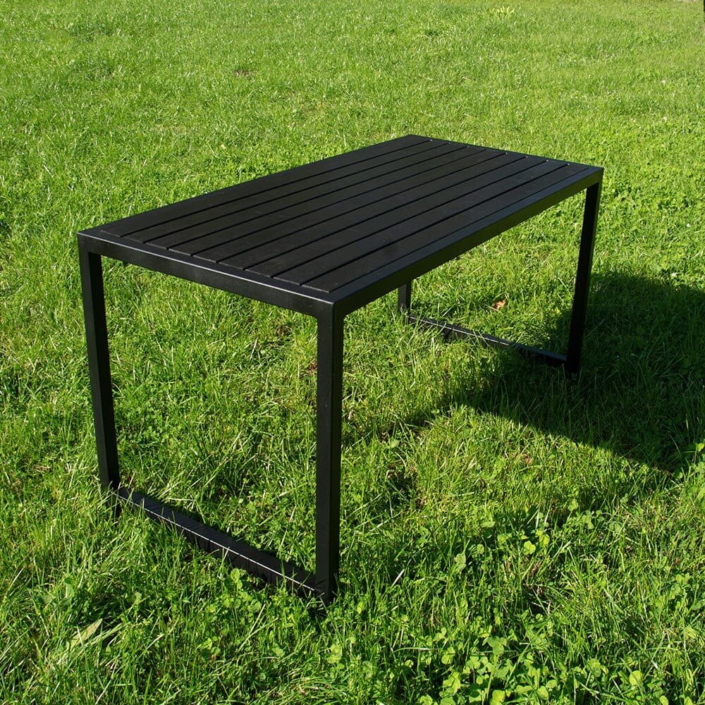 Sodo stalas DM Grili, juodas цена и информация | Lauko stalai, staliukai | pigu.lt