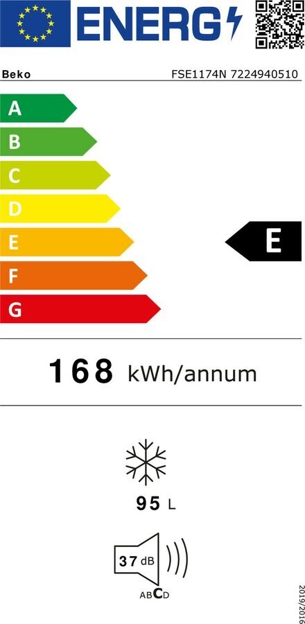 Beko FSE1174N kaina ir informacija | Šaldikliai, šaldymo dėžės | pigu.lt