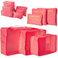Lagamino daiktų organizatoriai Perf, rožiniai, 6 vnt. kaina ir informacija | Lagaminai, kelioniniai krepšiai | pigu.lt