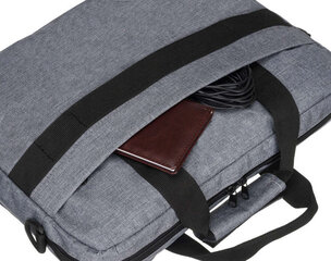 Nešiojamojo kompiuterio krepšys Peterson PTN 18 GBP, pilkas kaina ir informacija | Kuprinės ir krepšiai | pigu.lt