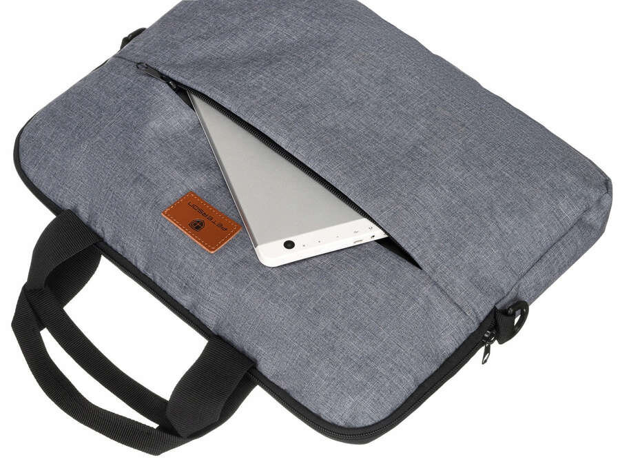 Nešiojamojo kompiuterio krepšys Peterson PTN 17 GBP, pilkas цена и информация | Kuprinės ir krepšiai | pigu.lt