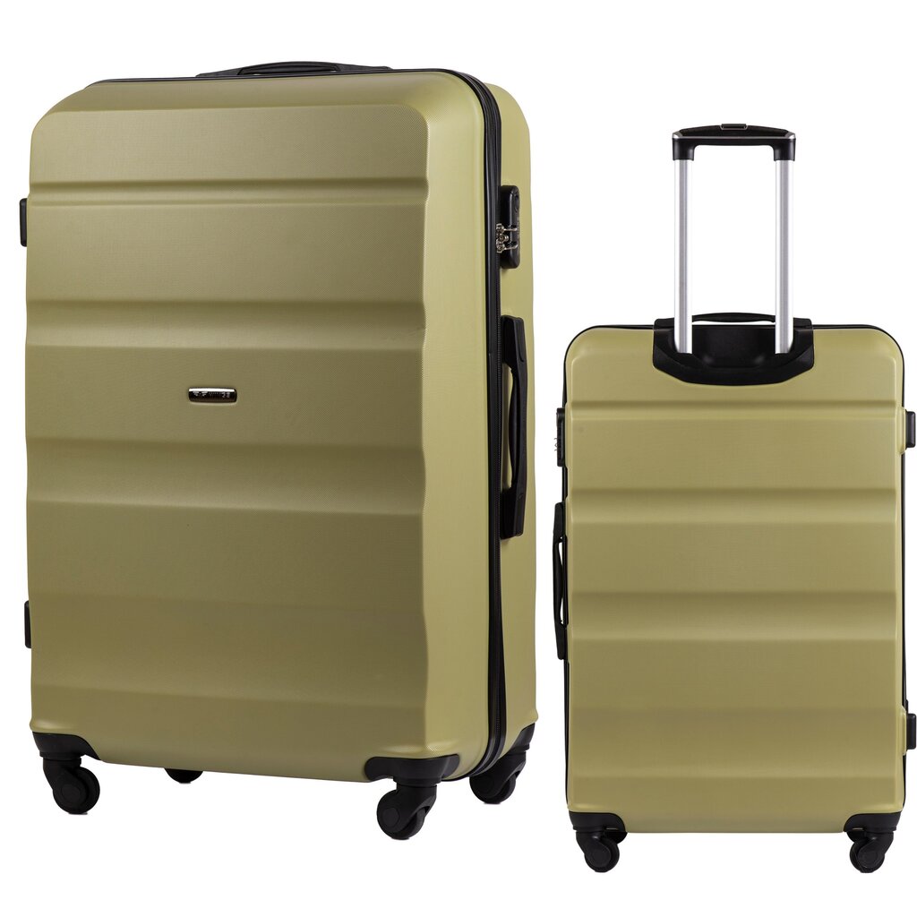 Didelis lagaminas Wings AT01, 75cm žalias kaina ir informacija | Lagaminai, kelioniniai krepšiai | pigu.lt