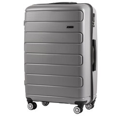 Didelis lagaminas Wings DQ181, 75cm pilkas kaina ir informacija | Lagaminai, kelioniniai krepšiai | pigu.lt