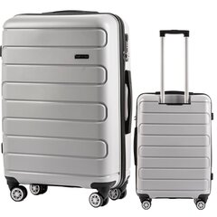 Didelis lagaminas Wings DQ181, L, pilkas kaina ir informacija | Lagaminai, kelioniniai krepšiai | pigu.lt