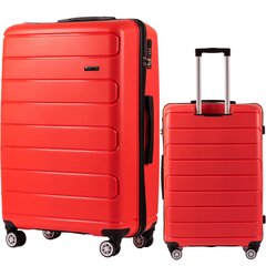 Didelis lagaminas Wings DQ181, L, raudonas kaina ir informacija | Lagaminai, kelioniniai krepšiai | pigu.lt