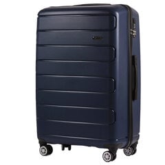 Большой чемодан Wings DQ181, 75cm синий цена и информация | Чемоданы, дорожные сумки  | pigu.lt