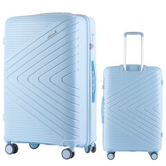 Didelis lagaminas Wings DQ181, 75cm mėlynas kaina ir informacija | Lagaminai, kelioniniai krepšiai | pigu.lt