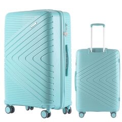 Большой чемодан Wings DQ181, 75cm синий цена и информация | Чемоданы, дорожные сумки | pigu.lt
