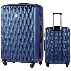 Большой чемодан Wings TD190, 75cm синий цена и информация | Чемоданы, дорожные сумки | pigu.lt
