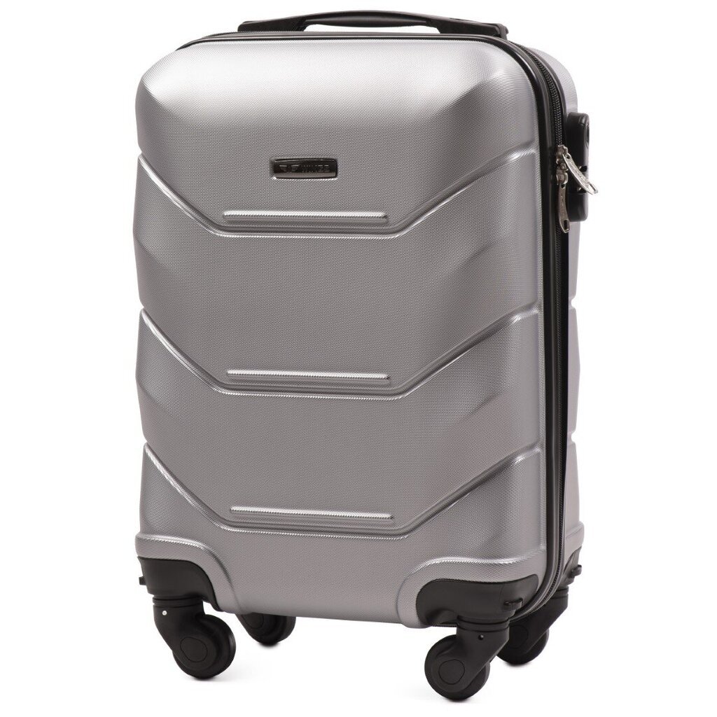 Mažas lagaminas Wings 147, S, sidabrinis kaina ir informacija | Lagaminai, kelioniniai krepšiai | pigu.lt
