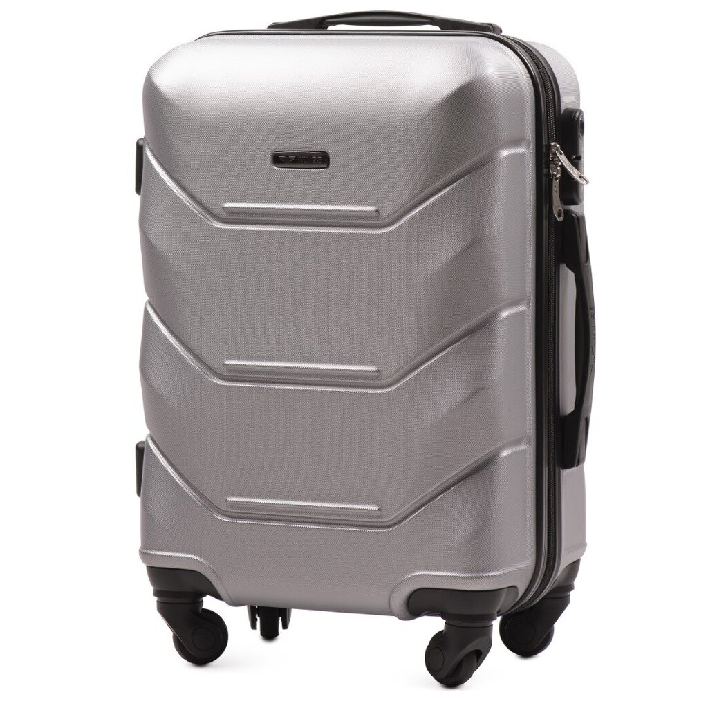 Mažas lagaminas Wings 147, 55cm sidabrinis kaina ir informacija | Lagaminai, kelioniniai krepšiai | pigu.lt