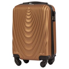 Mažas lagaminas Wings 304, 50cm rudas kaina ir informacija | Lagaminai, kelioniniai krepšiai | pigu.lt