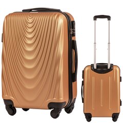 Mažas lagaminas Wings 304, 55cm auksinis kaina ir informacija | Lagaminai, kelioniniai krepšiai | pigu.lt