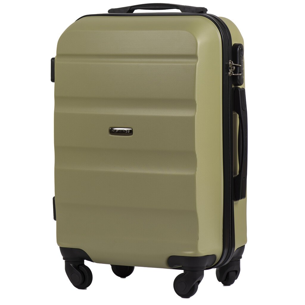 Mažas lagaminas Wings AT01, 55cm žalias kaina ir informacija | Lagaminai, kelioniniai krepšiai | pigu.lt