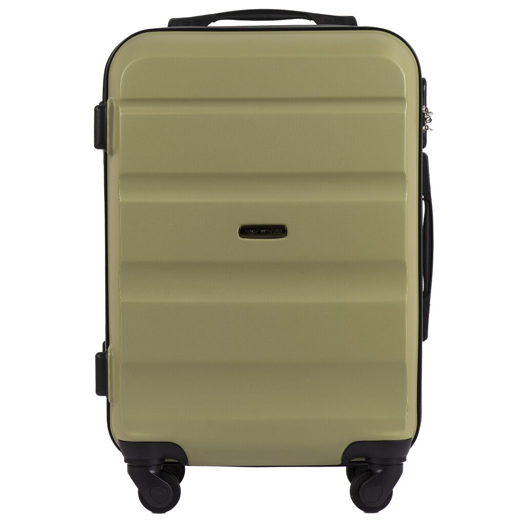 Mažas lagaminas Wings AT01, 55cm žalias kaina ir informacija | Lagaminai, kelioniniai krepšiai | pigu.lt