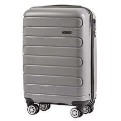 Маленький чемодан Wings DQ181, 55cm серый цена и информация | Чемоданы, дорожные сумки | pigu.lt
