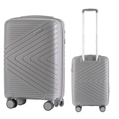 Mažas lagaminas Wings DQ181, 55cm pilkas kaina ir informacija | Lagaminai, kelioniniai krepšiai | pigu.lt