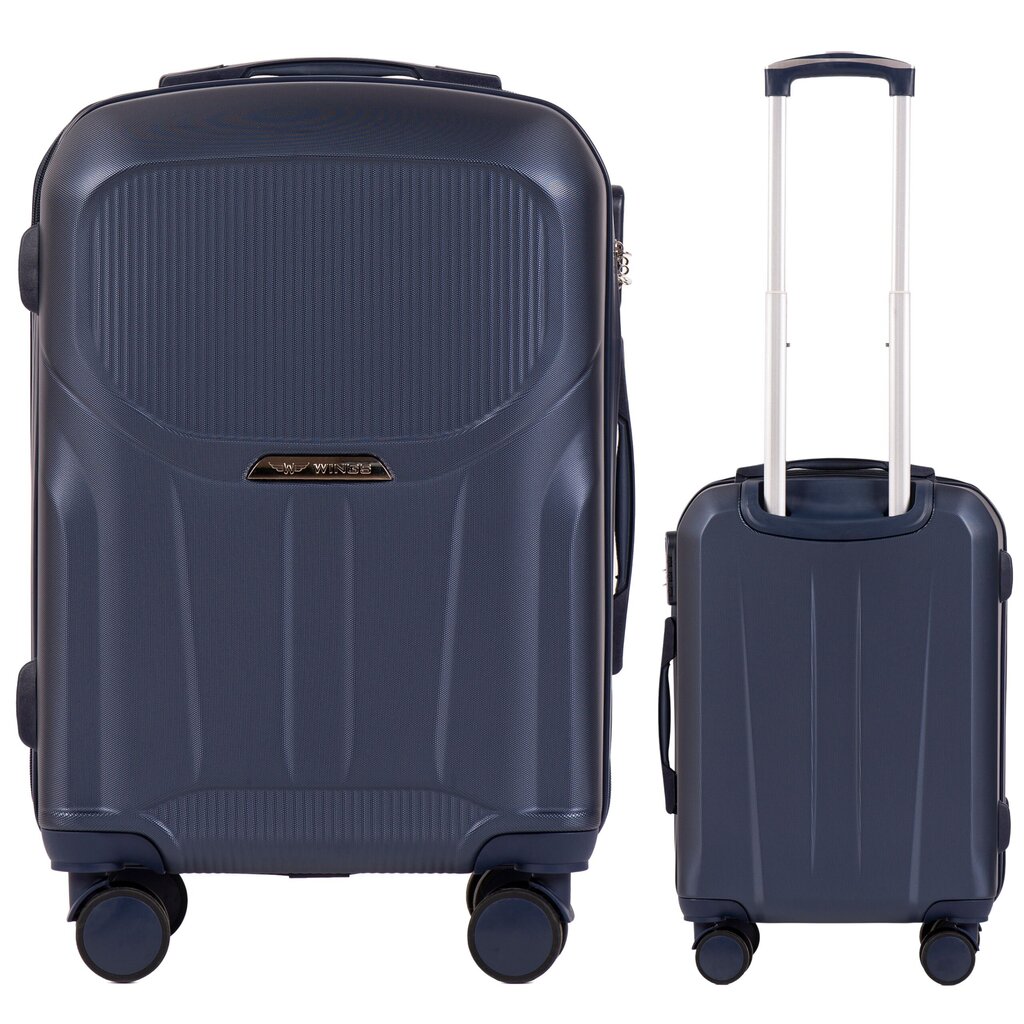 Mažas lagaminas Wings PDT01, S, mėlynas kaina ir informacija | Lagaminai, kelioniniai krepšiai | pigu.lt