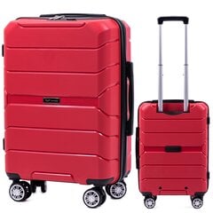 Mažas lagaminas Wings PP05, 55cm raudonas kaina ir informacija | Lagaminai, kelioniniai krepšiai | pigu.lt