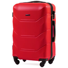 Средний чемодан Wings 147, 65cm Красный цена и информация | Чемоданы, дорожные сумки | pigu.lt