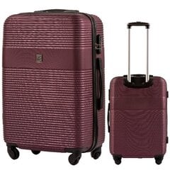 Средний чемодан Wings 5398, 65cm Бургундия цена и информация | Чемоданы, дорожные сумки  | pigu.lt