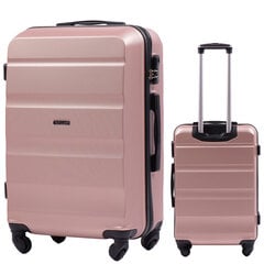 Средний чемодан Wings AT01, 65cm роза цена и информация | Чемоданы, дорожные сумки  | pigu.lt