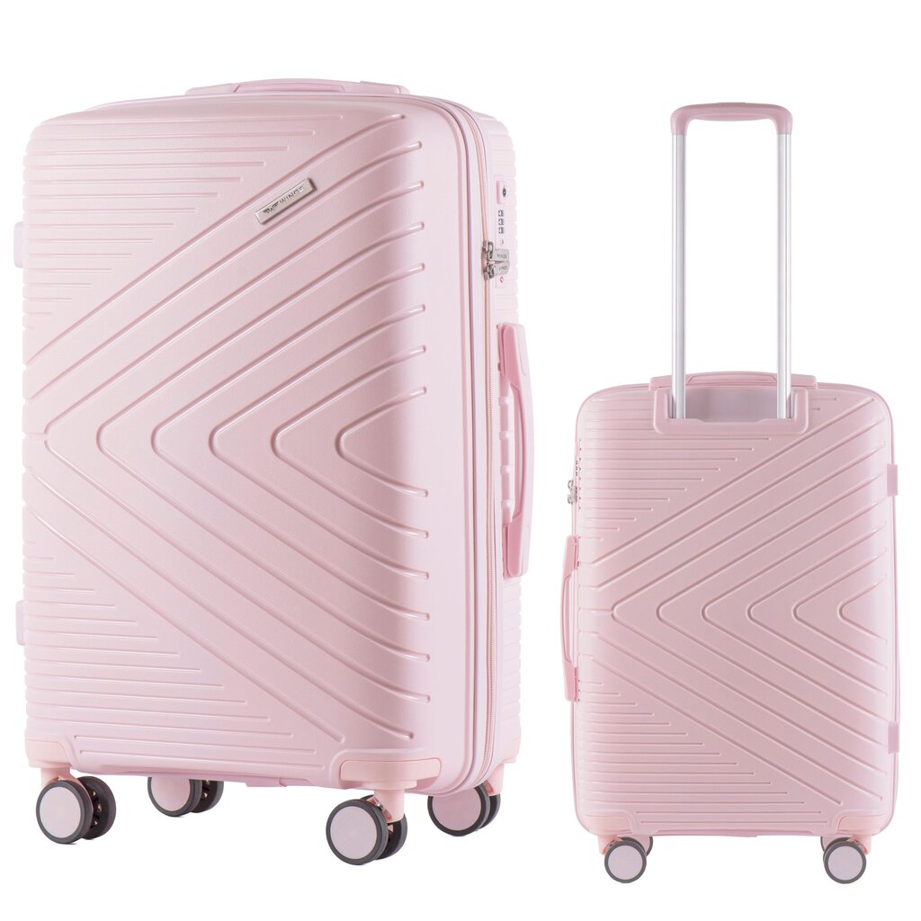Vidutinis lagaminas Wings DQ181, 65cm rožinis kaina ir informacija | Lagaminai, kelioniniai krepšiai | pigu.lt