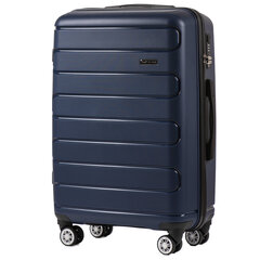 Средний чемодан Wings DQ181, 65cm синий цена и информация | Чемоданы, дорожные сумки | pigu.lt