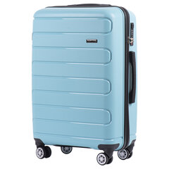 Средний чемодан Wings DQ181, 65cm синий цена и информация | Чемоданы, дорожные сумки | pigu.lt