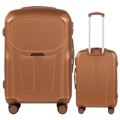 Средний чемодан Wings PDT01, 65cm Коричневый цена и информация | Чемоданы, дорожные сумки  | pigu.lt