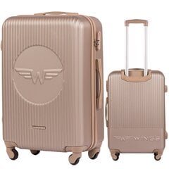 Средний чемодан Wings SWL01, 65cm Коричневый цена и информация | Чемоданы, дорожные сумки | pigu.lt