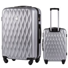 Средний чемодан Wings TD190, 65cm серебро цена и информация | Чемоданы, дорожные сумки | pigu.lt