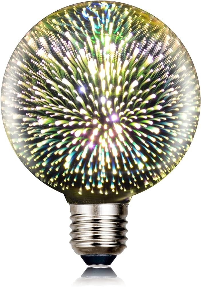 LED lemputė G95 3D, E27, 95*130mm, 6W/125Lm kaina ir informacija | Elektros lemputės | pigu.lt