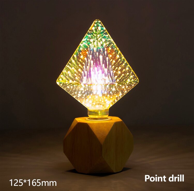 LED lemputė Point Drill 3D, E27, 125*165mm, 6W/125Lm kaina ir informacija | Elektros lemputės | pigu.lt