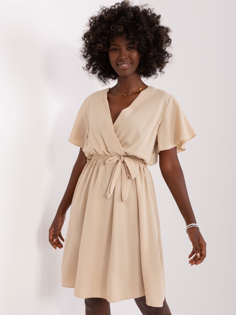 Suknelė moterims Italy Moda, smėlio spalvos цена и информация | Suknelės | pigu.lt