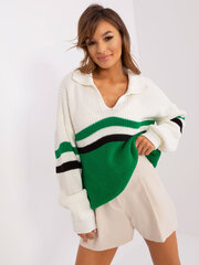 Женский зеленый свитер оверсайз цена и информация | Женские кофты | pigu.lt
