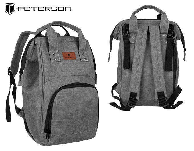 Kelioninė kuprinė Peterson PTN GBP 07 9021, pilka kaina ir informacija | Kuprinės ir krepšiai | pigu.lt