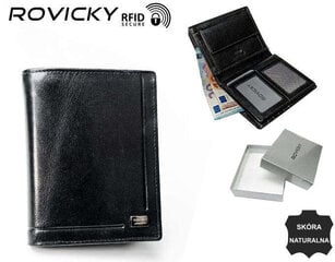 кожаный rfid-кошелек rovicky pc-106-bar цена и информация | Мужские кошельки | pigu.lt