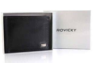vyriška odinė rfid piniginė rovicky cpr-021-bar kaina ir informacija | Vyriškos piniginės, kortelių dėklai | pigu.lt