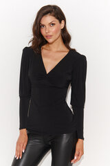 Блузка женская Numinou, чёрная цена и информация | Женские блузки, рубашки | pigu.lt