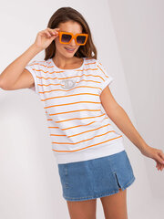 блузка rv-bz-8745.68p экру/оранжевый цена и информация | Женские блузки, рубашки | pigu.lt